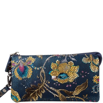 Косметичка-клатч кожаная Desisan 063-415 хохлома