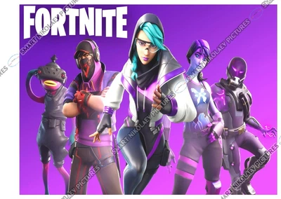Сахарна їстівна картинка Fortnite вис. 20*27 см, для чоловіка, дружини, сина, дівчинки, дочці, сину на торт (SNP - 00471)