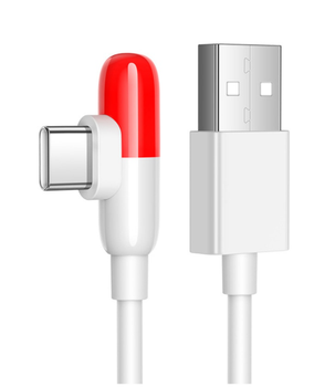 Кабель Vivo / IQOO Capsule Data Line Super Flash Charge 55W / 11V-5A 1m USB на Type-C / USB-C (white)