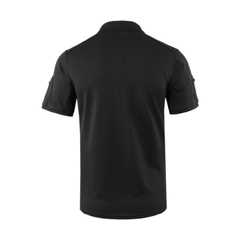 Мужская тактическая футболка с коротким рукавом Lesko A817 Black размер XXL форменная (F_4855-15832)