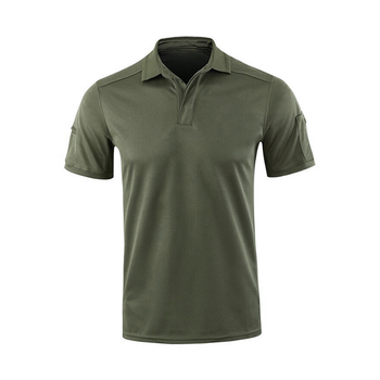 Мужская тактическая футболка с коротким рукавом Lesko A817 Green размер XXL форменная (F_4855-15837)