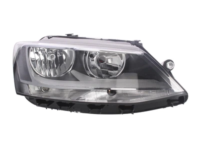 Фара Vw Jetta VI (EURO) (дорестайл) 2010 - 2014 (Фольцваген Джетта VI (ЕВРО) (дорестайл) 2010 - 2014), правая, электр., белая вставка, (Depo)