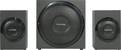 Акустична система MICROLAB M-110 2.1, 10W, mini-jack, чорний