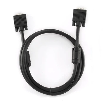 Кабель Cablexpert VGA-VGA HD15M/HD15M с 2-мя фер. кольцами, двойной экран, черный, 1.8 м (CC-PPVGA-6B)