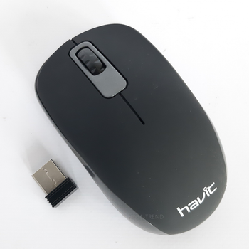 Компьютерная мышка блютуз беспроводная оптическая Havit MS626GT мышь для пк, Black / Gray