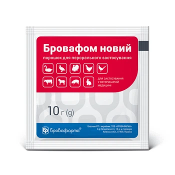 Бровафом новый БРОВАФАРМА порошок 10 г комплексный водорастворимый антибиотик широкого спектра действия