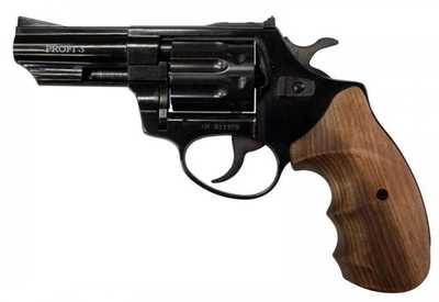 Револьвер під патрон Флобера PROFI-3 "бук + в подарунок Патрони Флобера 4 мм Sellier & Bellot Sigal (50 шт) + Кобура оперативна для револьвера універсальна + Збройна чищення мастило-спрей XADO