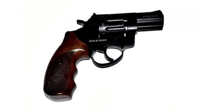 Револьвер под патрон Флобера STALKER 3" коричн. рук. + в подарок Патроны Флобера 4 мм Sellier&Bellot Sigal (50 шт )+ Кобура оперативная для револьвера универсальная + Оружейная чистящая смазка-спрей XADO