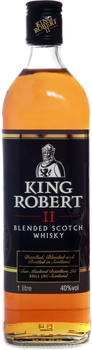 Віскі King Robert II Blended Scotch Whisky 1 л 40% (5010852004328)