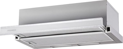 Вытяжка Pyramida tl 60 glass inox/white