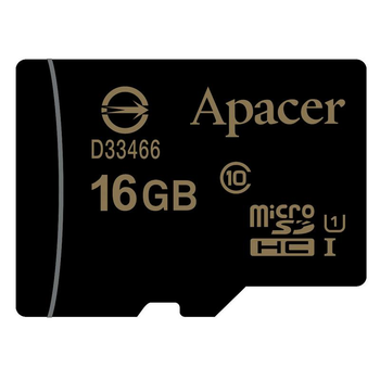 Карта памяти microSDHC Apacer UHS-1 16Gb, Black