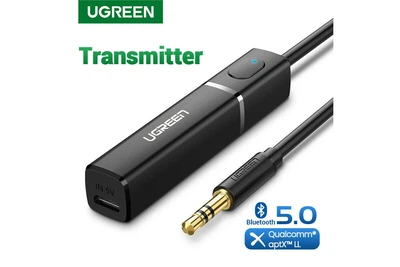Ugreen Bluetooth 5.0 передавач Hi-Fi aptX Low Latency transmitter 3.5 мм (UG-40761)