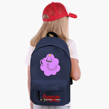 Рюкзак детский Время приключений Принцесса пупырка (Adventure Time Lumpy Space Princess) (9263-1578) 17 л Темно-синий