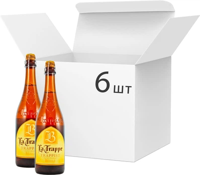 Упаковка пива La Trappe Blond світле фільтроване 6.5% 0.75 л х 6 шт (8711406121580)