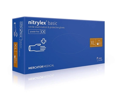 Рукавички нітрилові Nitrylex® Basic нестерильні неприпудрені XL (6736069)