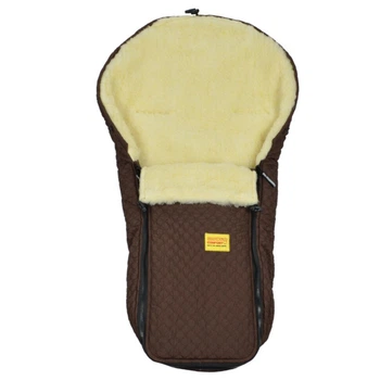 Конверт на овчині Kinder Comfort Warm Fashion Dunkle Schokolade, розмір 56-92