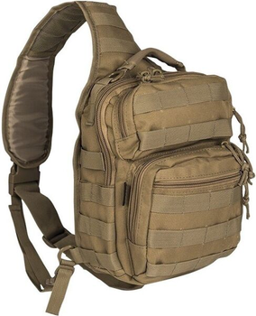 Однолямочный рюкзак тактичний MIL-TEC Койот