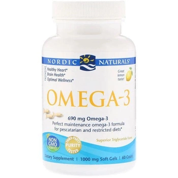 Омега 3 Nordic Naturals Omega-3 1000 mg 60 капсул Лимон