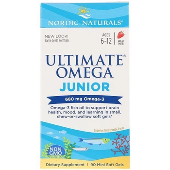 Рыбий Жир Ultimate Omega Junior Nordic Naturals 680 mg 90 капсул