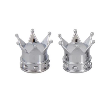 Ковпачки на ніпель для велосипеда, мотоцикла, скутера Alitek Корона Silver, 2 шт (67310-2)