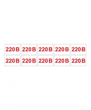 Наклейка 220 В БРТ Наклейка готовая Обозначение напряжения 10 шт