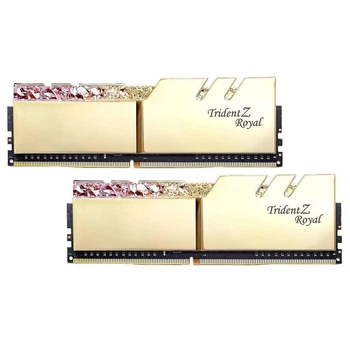 Модуль памяти G.Skill DDR4 16Gb (2x8) TridentZ RGB Royal Gold 3200 MHz (F4-3200C16D-16GTRG), б/в
