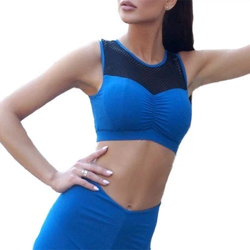 Топ с сеткой Totalfit T110 M Сине-черный (06399445)