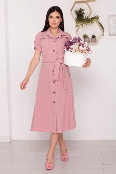 Платье WIARO W-149 50 Пудровое