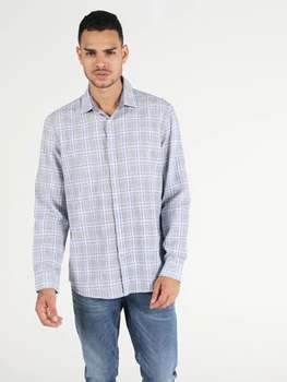 Рубашка мужская Colin's CL1050717GRA S Gray