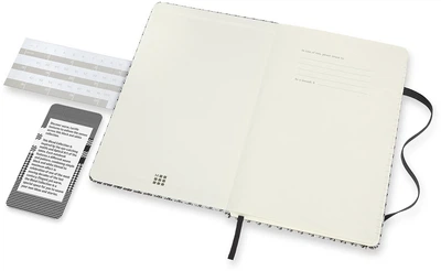 Нотатник Moleskine Blend 13 х 21 см 240 сторінок у лінійку Чорний великий патерн (8056420853612)