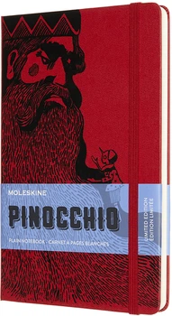 Записная книга Moleskine Pinocchio 13 х 21 см 240 страниц без линовки Красная (8056420853674)