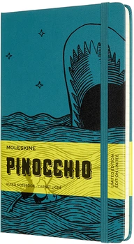 Записная книга Moleskine Pinocchio 13 х 21 см 240 страниц в линейку Шалфей (8056420853650)
