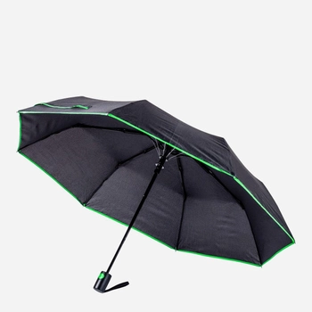 Зонт складной Bergamo 7040009 полуавтомат Черный/Зеленый (3660734043604)