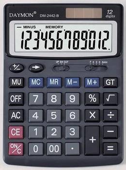 Калькулятор Daymon DM-2442-B Чорний 116х166х25 мм