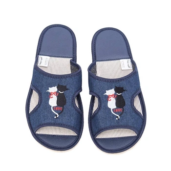 Домашние тапочки Sweet Slippers 39р джинс Котики открытые