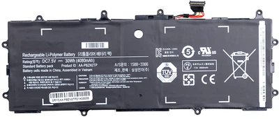 Акумулятор для ноутбуків Samsung Chromebook Series 3 (NP905S3G) 7.5 V 4080 mAh (original) (NB490103)