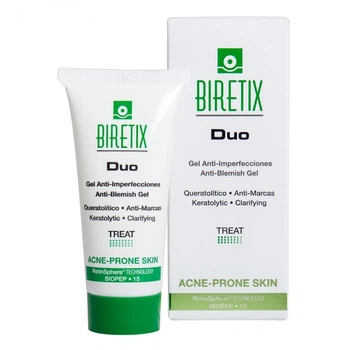 Себорегулюючий гель Cantabria labs Biretix Duo–Purifying Exfoliant Gel Anti-Blemish Gel 30мл