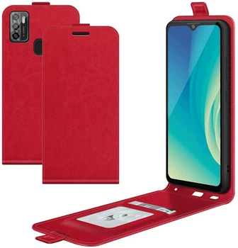 Чехол IETP для ZTE Blade A7S 2020 / A7020 флип вертикальный кожа PU красный