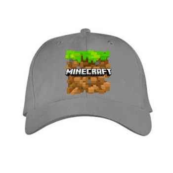 Кепка Minecraft Main Logo Сірий