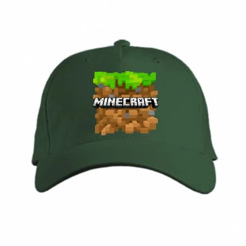 Кепка Minecraft Main Logo Темно-зелений