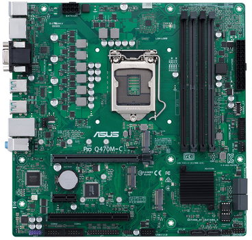 Материнcкая плата ASUS PRO_Q470M-C/CSM s1200 Q470 4xDDR4 M.2 HDMI-DVI-VGA vPro mATX (JN63PRO_Q470M-C/CSM)