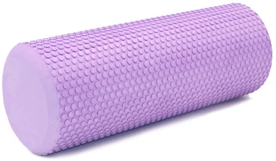 Массажный ролик YogaLife Foam Travel-Size 30 см сиреневый (роллер, валик, цилиндр для МФР и йоги, массажер для спины, ног, рук, шеи)