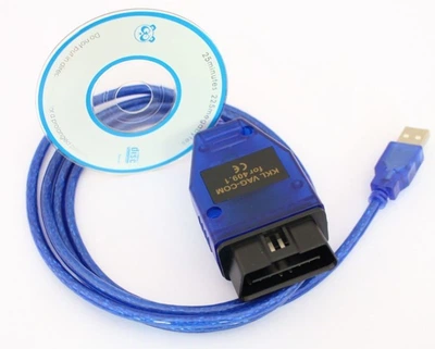 Авто сканер K–Line KKL USB VAG COM 409.1 CH340 (590748680) Синий