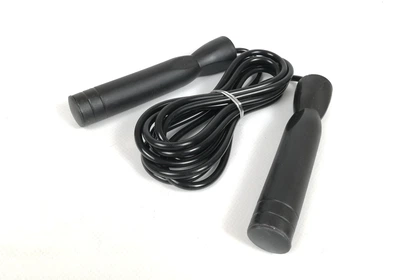 Скоростная скакалка EasyFit 280 см с подшипником EF-SS-280-Bk черная (инвентарь для бокса и гимнастики)
