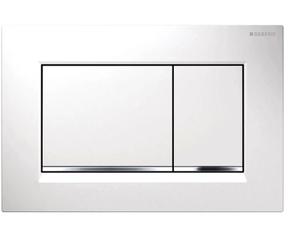 Клавиша смыва GEBERIT Sigma 30 белый/хром глянцевый/белый 115.883.KJ.1