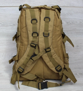 Рюкзак мужской тактический 50420 песочного цвета 48 см х 35 см х 17 см