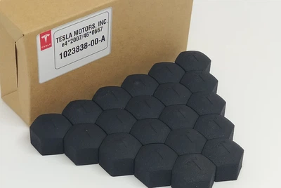 Ковпачки Тесла на колісні болти для Tesla матові 1023838-00-А