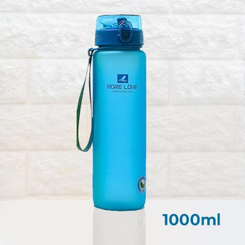 Бутылка для воды Casno MX-5041 More Love 1050 мл Голубая (MX-5041_Blue)