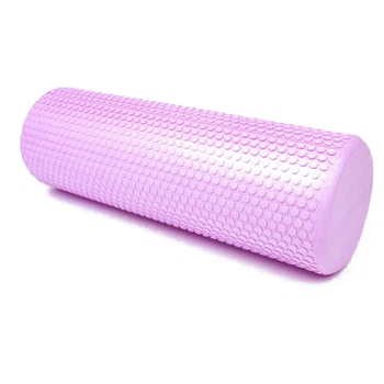Массажный ролик SCOUT Foam Roller EVA 45 см фиолетовый (лёгкий и мягкий роллер-валик для МФР и йоги, массажер для спины, ног, рук, шеи) SCTFR45V