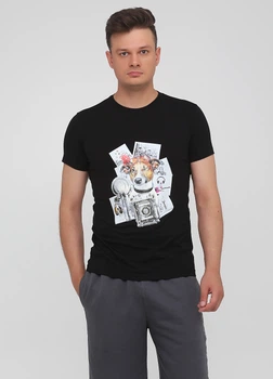 Футболка "Only Man" (95-TSH-3-02-black/dog-S)